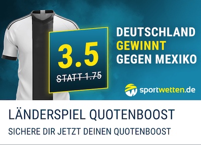 sportwetten.de deutschland gewinnt gegen mexiko mit erhöhter quote