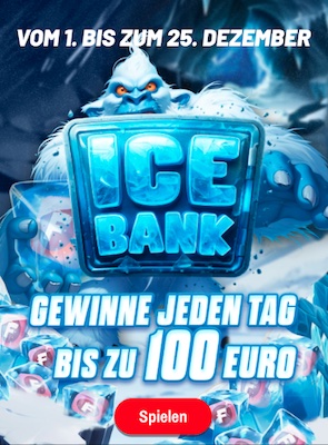 Täglich bis zu 100€ in Freiwetten gewinnen bei der Winamax Ice Bank!