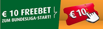 10€ Freebet zum Start der Bundesliga Saison 24/25 von tipp3