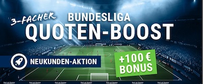 200% Quotenboost auf die deutsche Bundesliga für Bet at Home Neukunden!