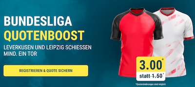 Drei spannende Quotenboosts von sportwetten.de zum 2. Spieltag der Bundesliga!