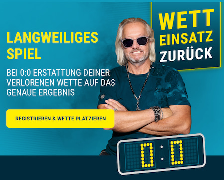 Hol dir mit der Aktion langweiliges Spiel bei Sportwetten.de dein Geld zurück