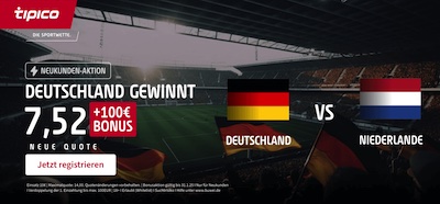 tipico boost auf deutschland gewinnt gegen die niederlande