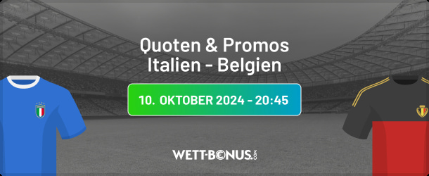 Quoten, Wetten und Prognose zu Italien vs. Belgien