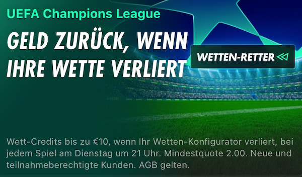 bet365 CL Wetten-Retter