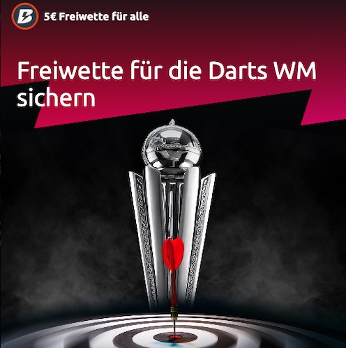 5€ Freebet für alle von Betano zur Darts WM 2025