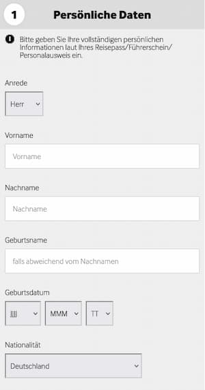 Registrierungsprozess bei Betway