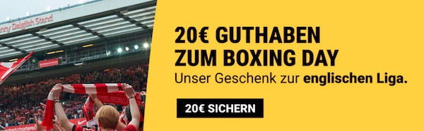 20€ Wettguthaben von Interwetten zum Boxing Day!