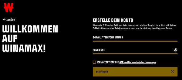 Die Winamax Anmeldung in wenigen Schritten