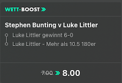 bet365-Boost: Littler vs. Bunting, 2.1.2025