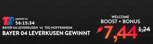 6-fache Neo.bet Quoten zu Leverkusen - Hoffenheim!