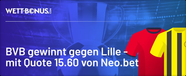 Nutze den Neo.bet Boost und wette mit der 6-fachen Quote auf den BVB!